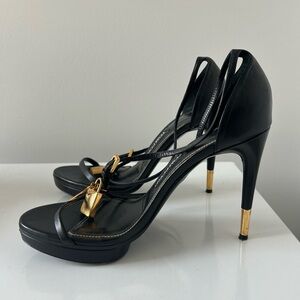 Tom Ford Leather Padlock Sandals